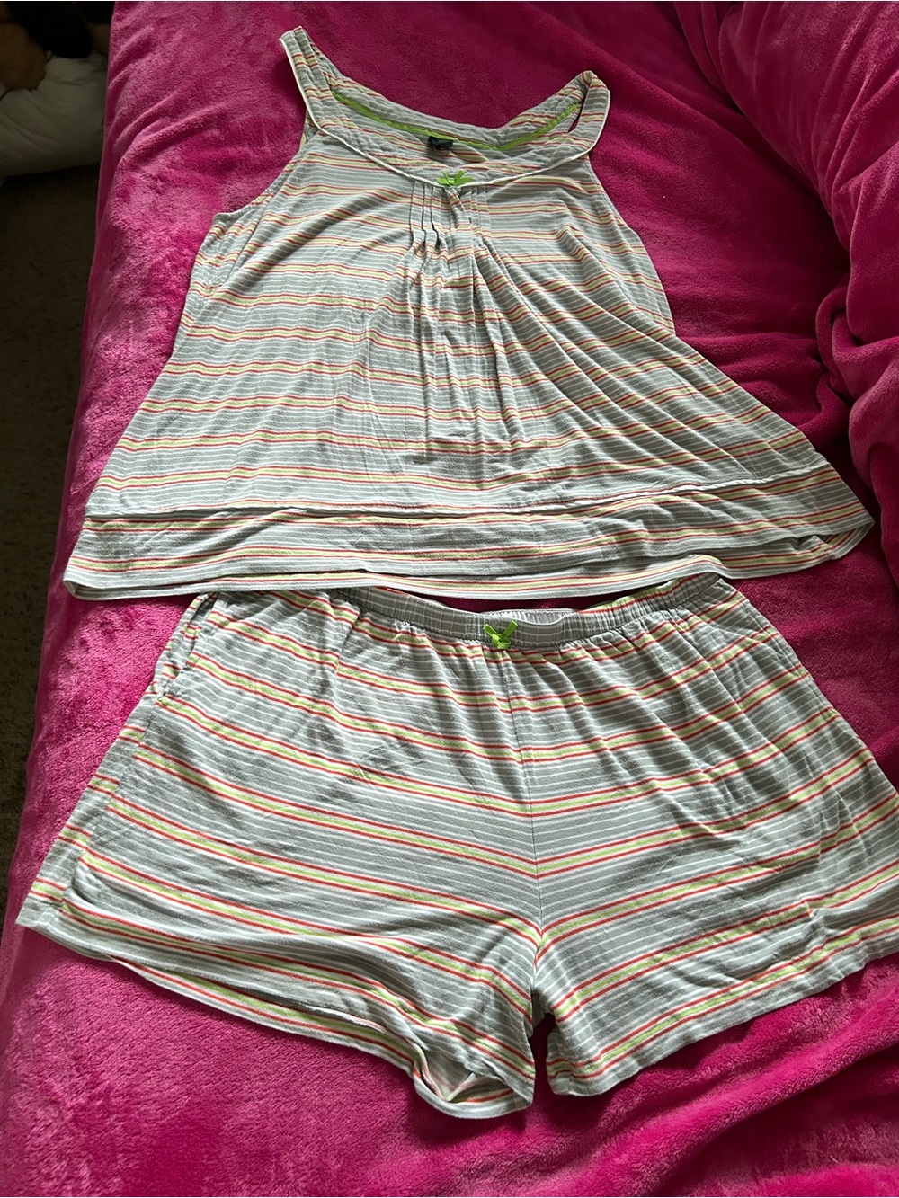 Striped Tank & Shorts Sleep Set